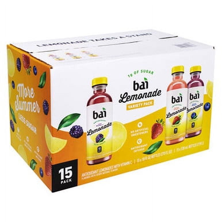 Bai Antioxidant Infusion Lemonade Variety Pack, Assorted, 18 Oz Bottle