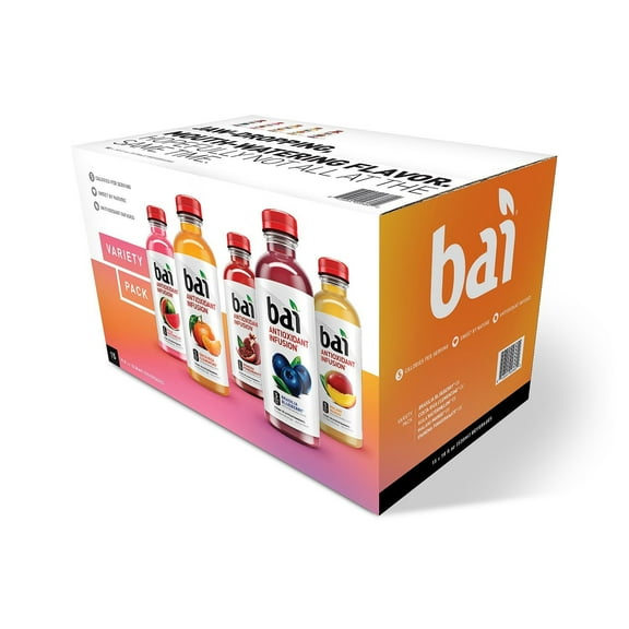Bai Antioxidant Infusion Variety Pack, 18 Fl Oz, 15 Ct