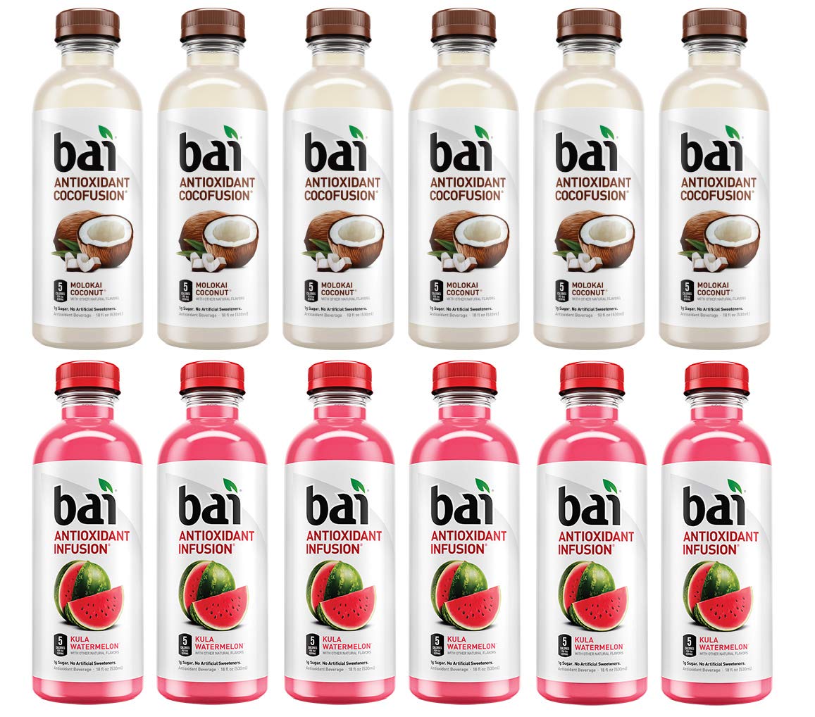 Bai Antioxidant Juices Variety Pack, Pack of 12, 18 fl oz, Cocofusion