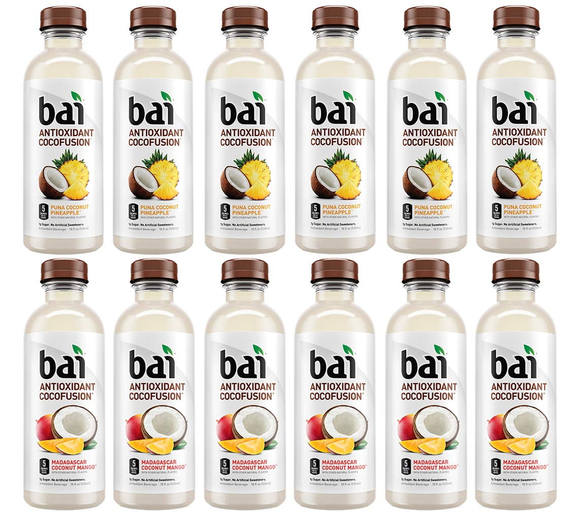 Bai Antioxidant Juices Variety Pack, Pack of 12 , 18 fl oz , Cocofusion