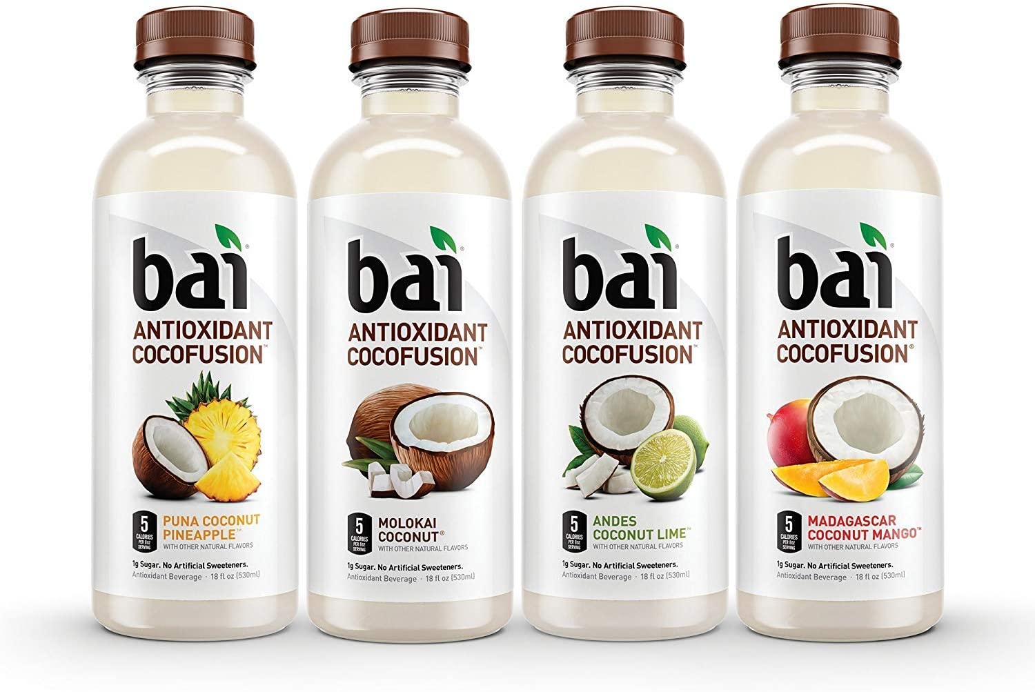 Bai Cocofusions Antioxidant Infusion Coconut Drink Variety Pack Bottled