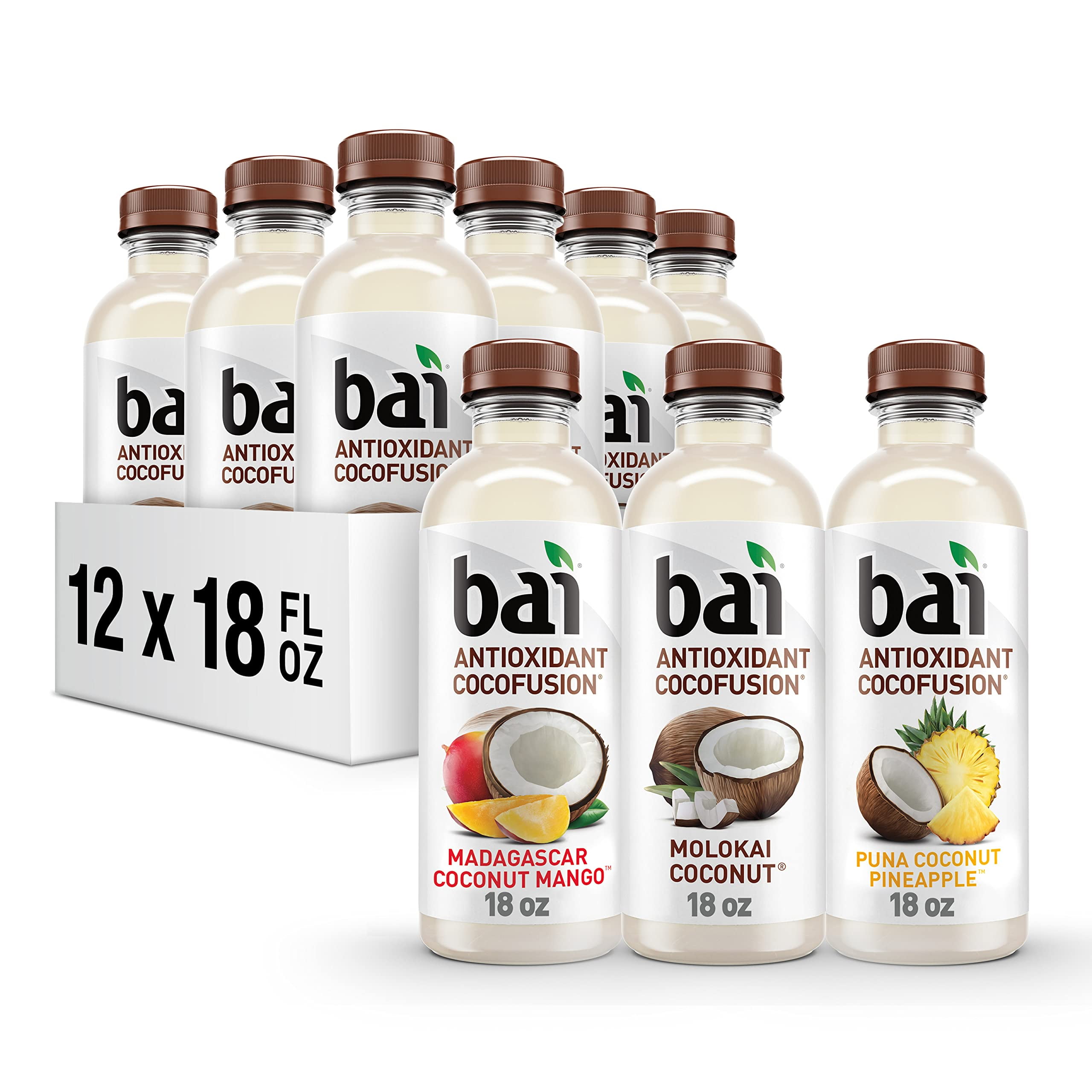 Bai Coconut Flavored Water, Cocofusions Variety Pack Iii 6 Of Molokai