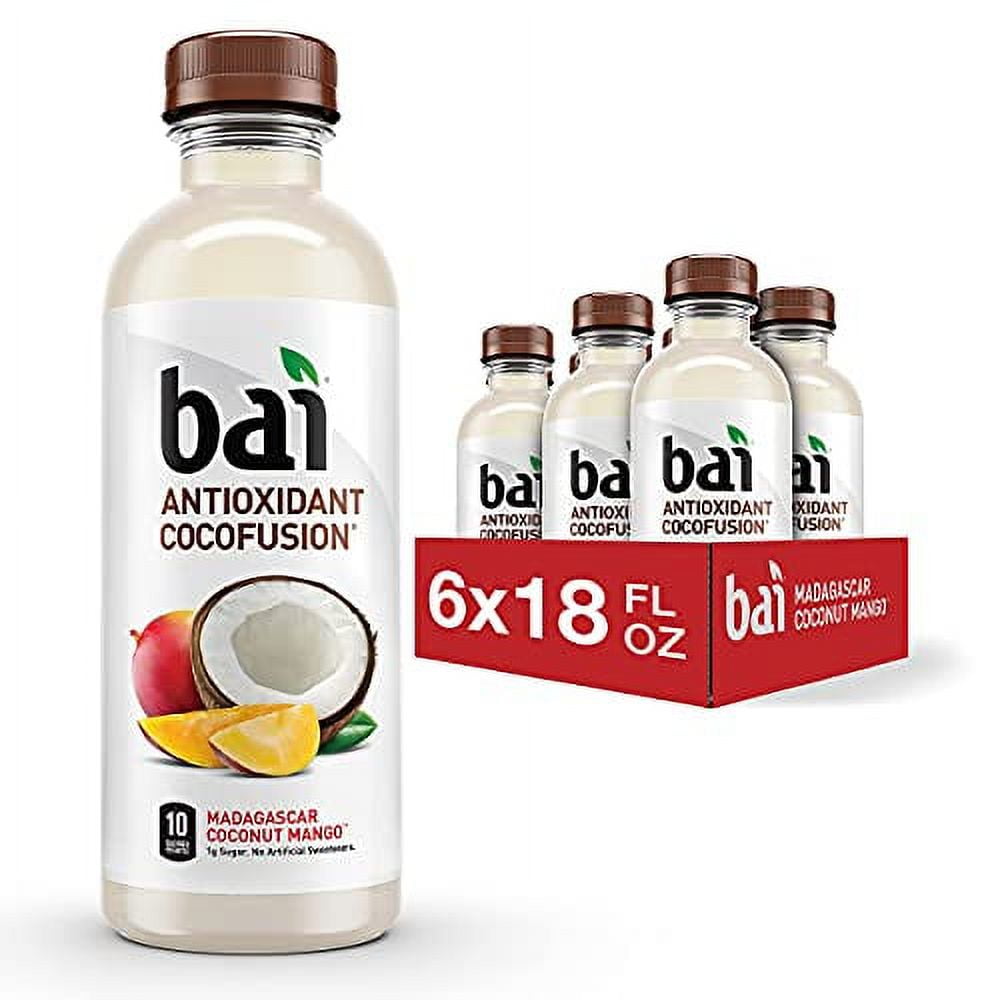 Bai Coconut Flavored Water, Madagascar Coconut Mango, Antioxidant ...