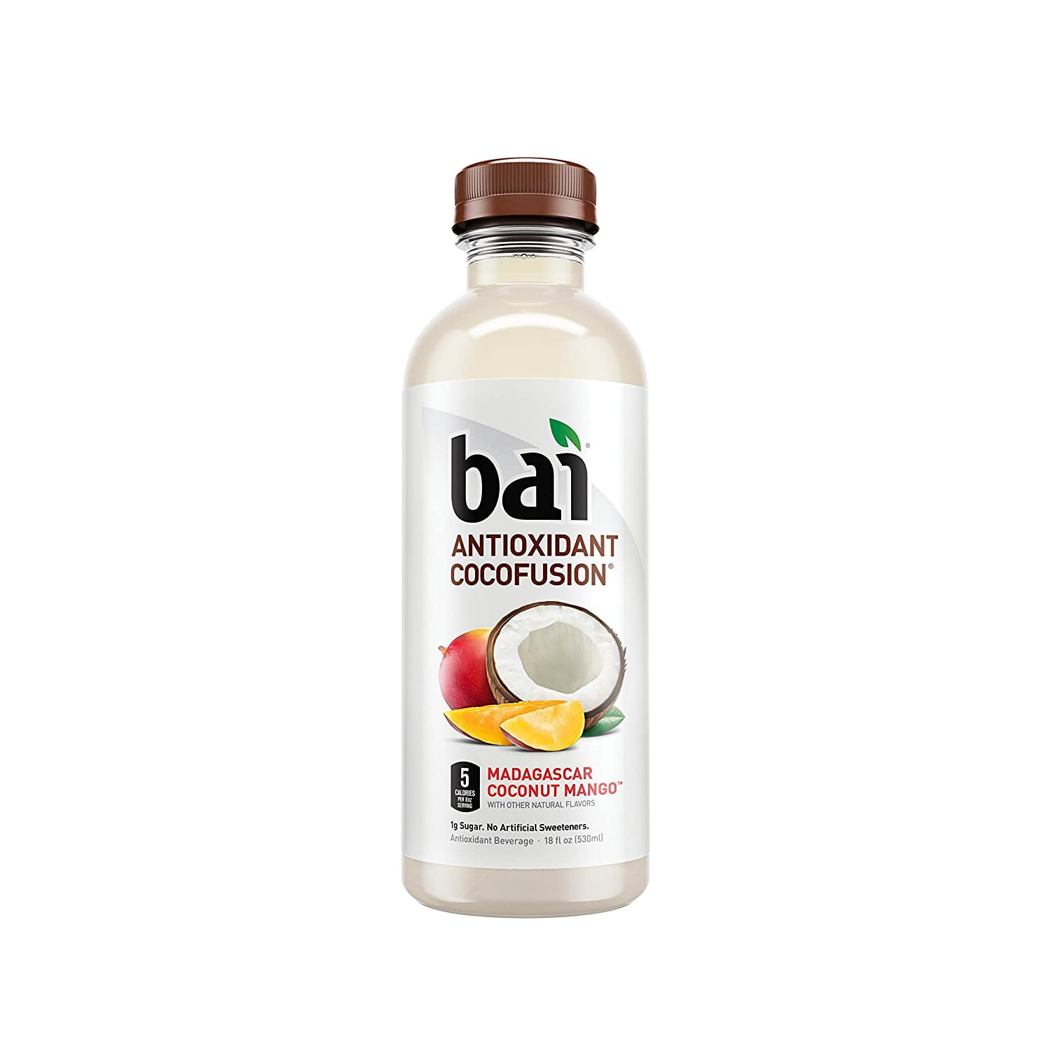 Bai Coconut Flavored Water, Madagascar Coconut Mango, Antioxidant