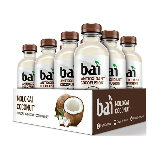 Bai GlutenFree, Molokai Coconut, Antioxidant Infused Drink, 18 Fl Oz