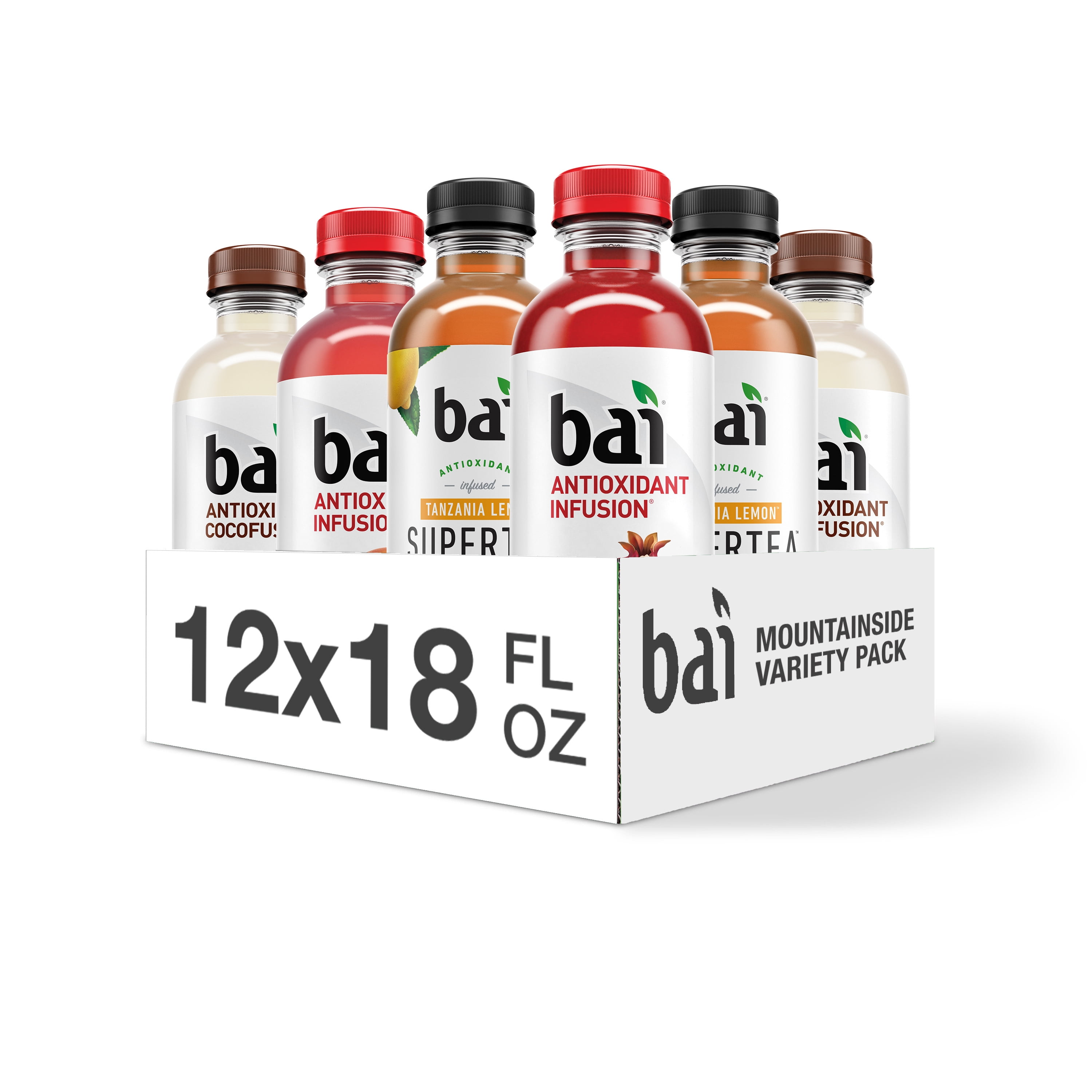 Bai GlutenFree, Mountainside Variety Pack, Antioxidant Infused Drinks