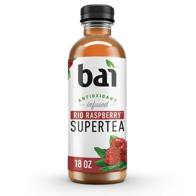 Bai Iced Tea, Rio Raspberry, Antioxidant Infused Supertea, 18 Fluid ...