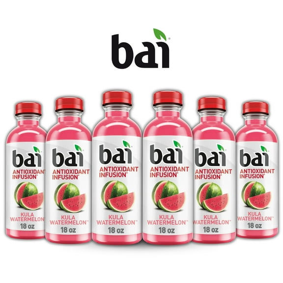 Bai Kula Watermelon Antioxidant Infused Flavored Water, 18 fl oz (6 Pack)