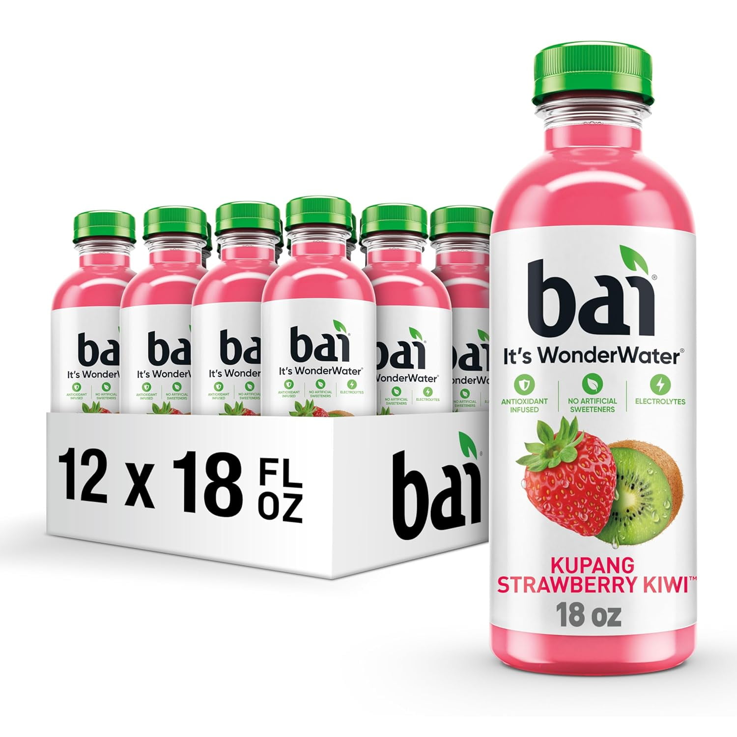 Bai Kupang Strawberry Kiwi, Antioxidant Infused Beverage, 18 fl oz