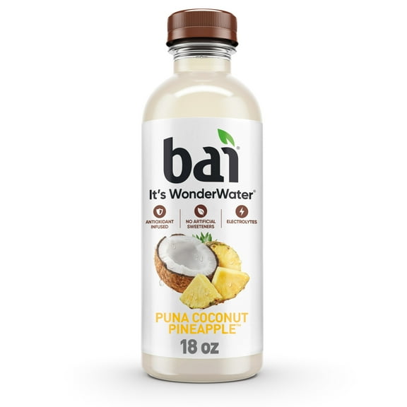Bai Puna Coconut Pineapple Antioxidant Infused Water Beverage, 18 fl oz, Bottle