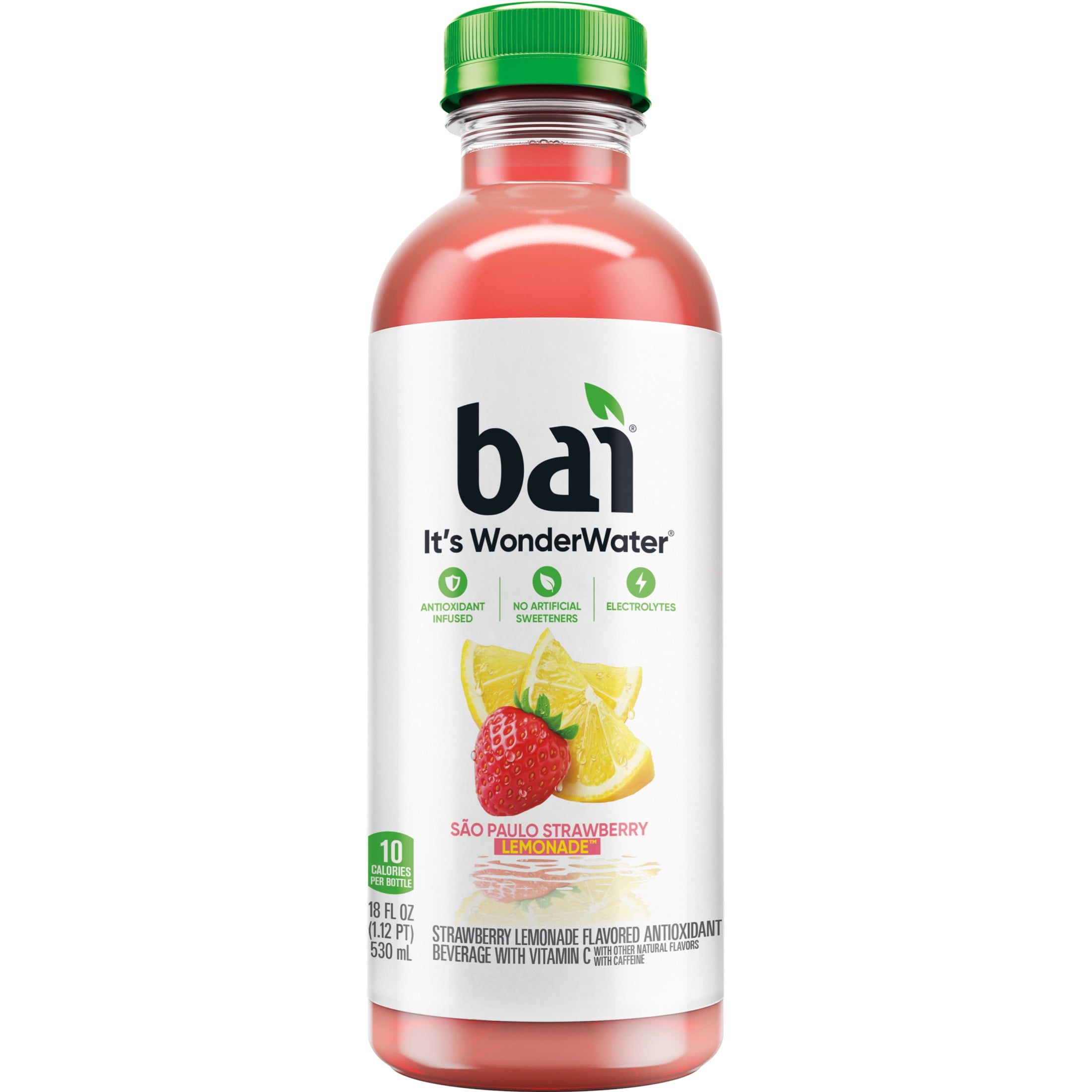 Bai São Paulo Strawberry Lemonade Antioxidant Infused Water Beverage ...