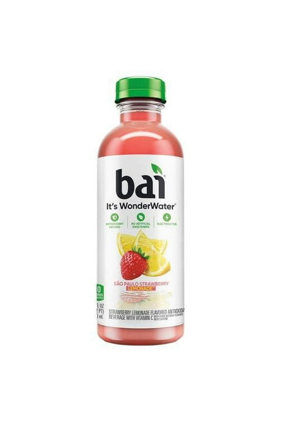 Sao Paulo Strawberry Lemonade, Antioxidant Infused Beverage, 18 Fl Oz