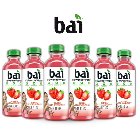 Bai Simbu Strawberry Antioxidant Infused Water Beverage, 18 fl oz (6 Pack)