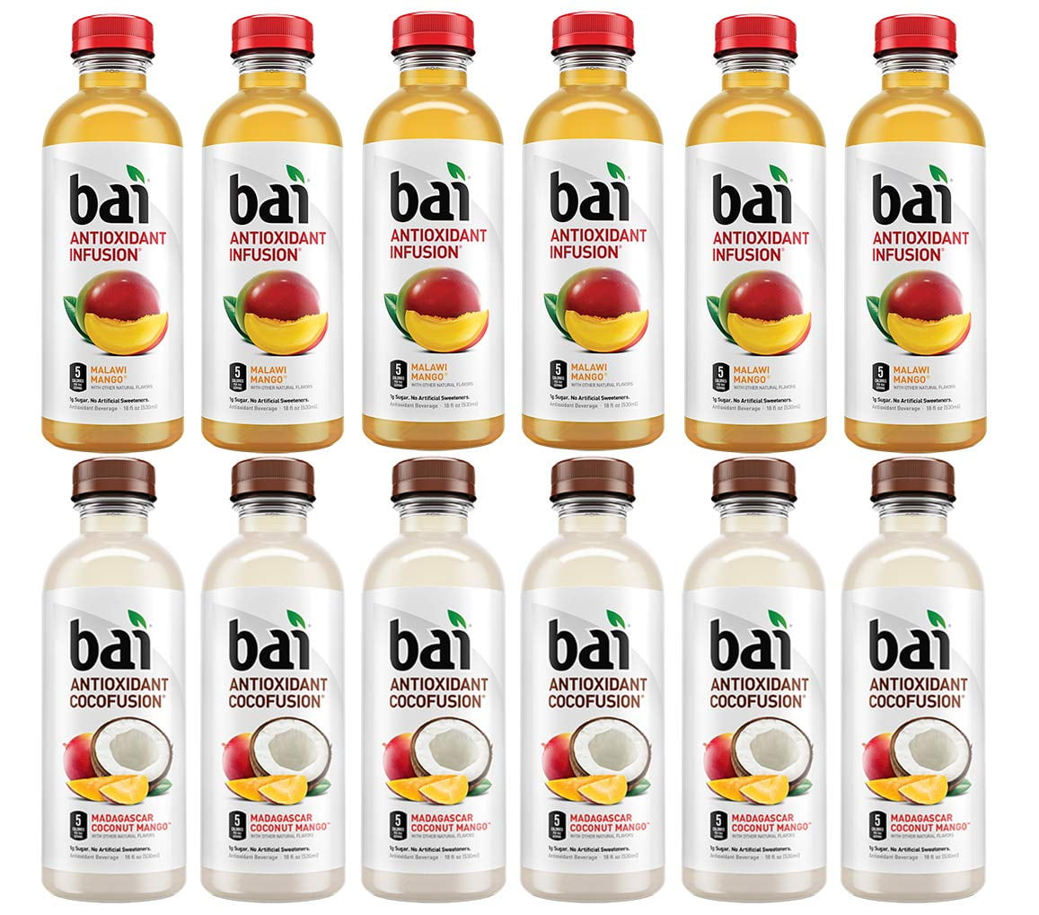 Bai Variety Antioxidant Water Pack, Pack of 12, 18 fl oz, Infusion