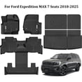 thumbnail image 1 of BaiCH Car Floor Mats for Ford Expedition MAX 7 Seats 2018-2025 All Weather TPE Rubber Floor Liners Protection Black, 1 of 8
