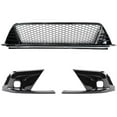 thumbnail image 1 of BaiCH For 22-24 Civic Gloss Blk Type-R Style Front Lower Grill+ Fog Light Bezel Cover, 1 of 6