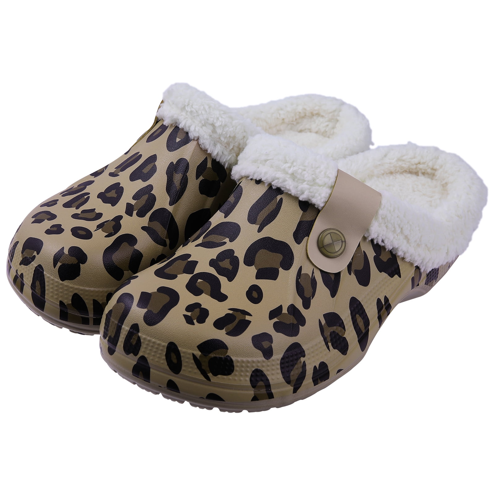 BaiTrend Indoor Women Warm Slippers Garden Shoes Soft Waterproof EVA