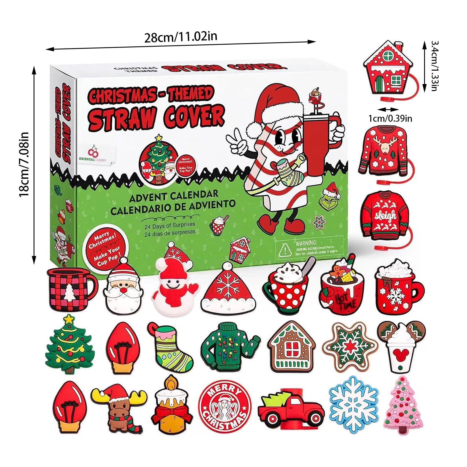 BaiTrend Toys Kids Advent Calendar 2024 Christmas Countdown Calendars ...