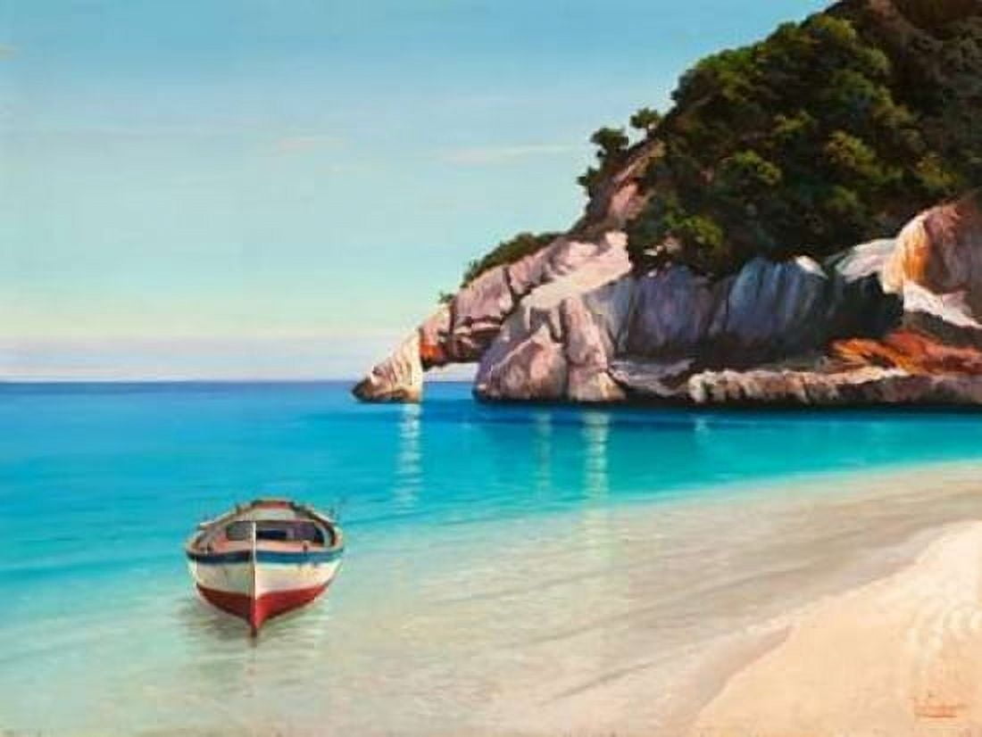 Baia mediterranea Canvas Art - Adriano Galasso (22 x 28)