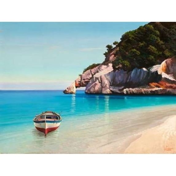 Baia mediterranea Poster Print by Adriano Galasso (22 x 28)