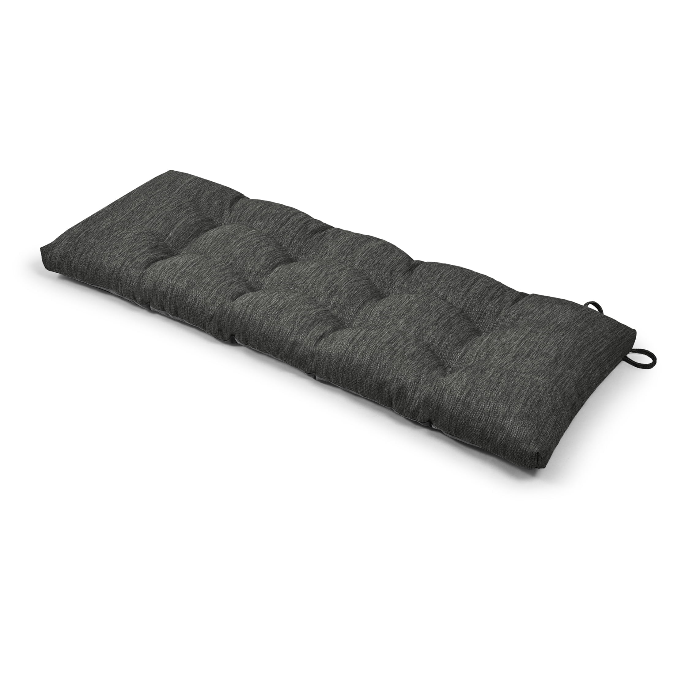 Baibu Tufted Bench Cushion Loveseat Cushion with Tires Suitable for Garden Patio Bench Indoor Furniture with Anti-slip Bottom, Black, 42"x15"x3"