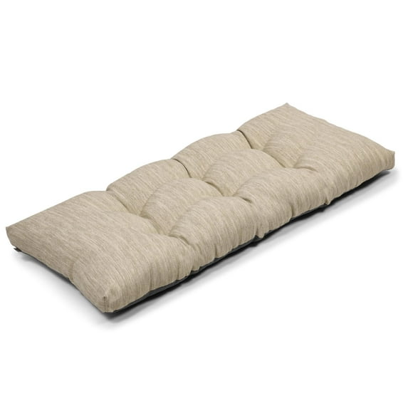Baibu Tufted Bench Cushion Loveseat Cushion with Tires Suitable for Garden Patio Bench Indoor Furniture with Anti-slip Bottom, Beige, 42"x15"x3"
