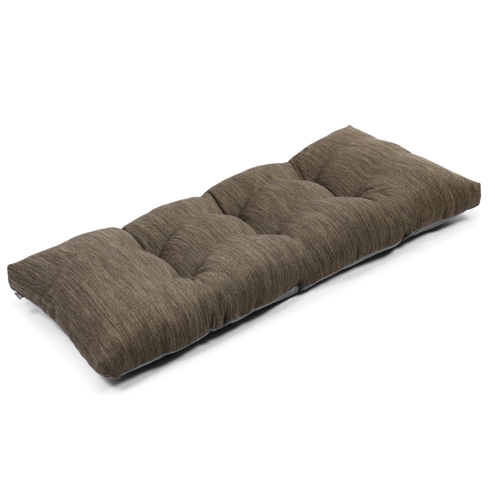Baibu Tufted Bench Cushion Loveseat Cushion with Tires Suitable for Garden Patio Bench Indoor Furniture with Anti-slip Bottom, Brown, 36"x15"x3"