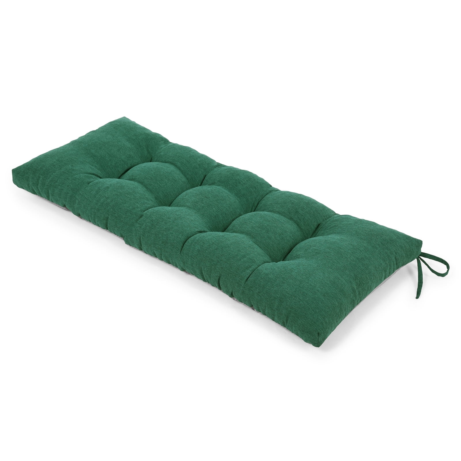 Baibu Tufted Bench Cushion Loveseat Cushion with Tires Suitable for Garden Patio Bench Indoor Furniture with Anti-slip Bottom, Dark Green, 40"x15"x3"