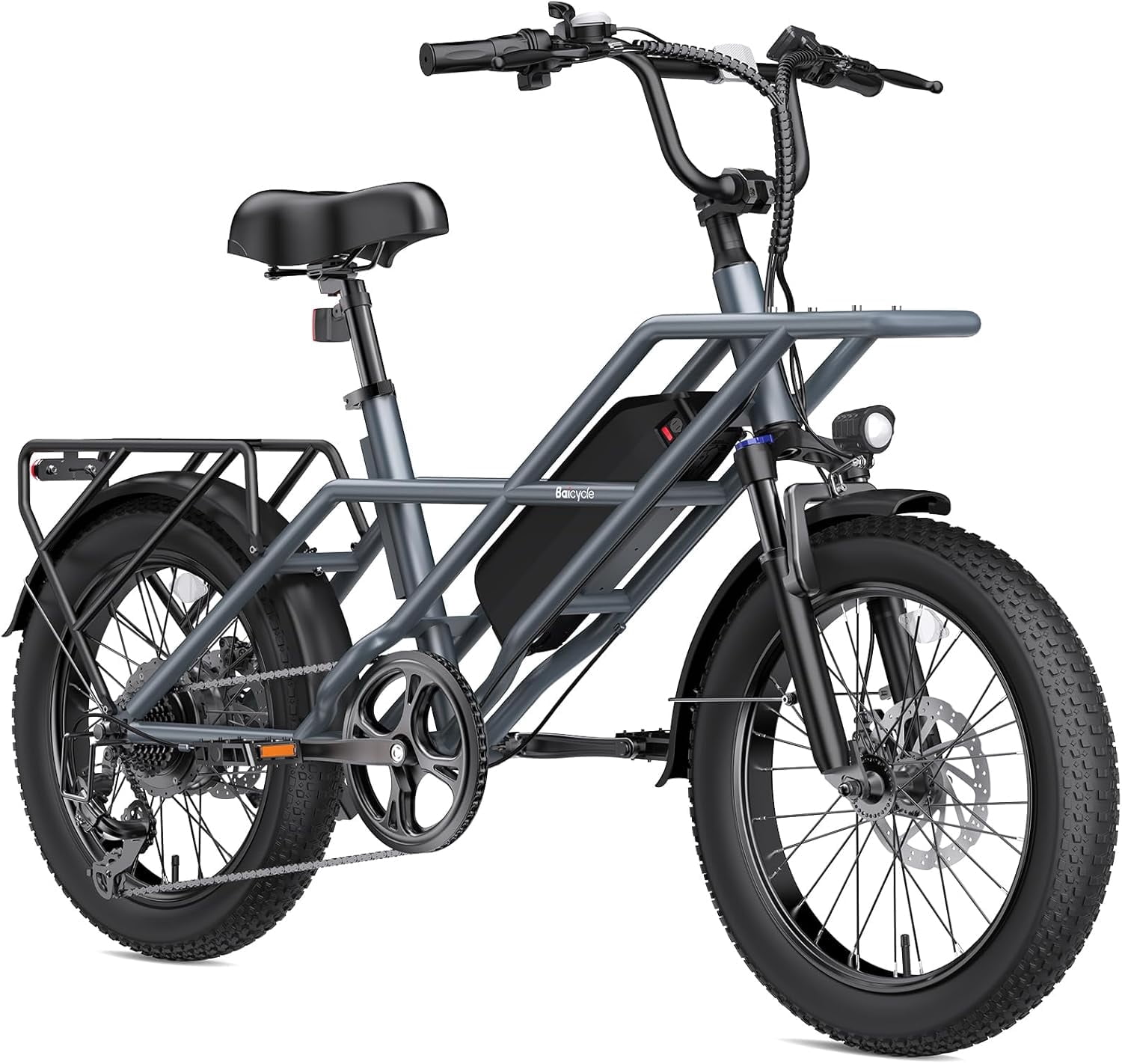 Baicycle A03 Peak 1500W Electric Bike, 20" Fat Tire Bikes with 90 Miles Max Range, 48V 13Ah 28mph Ebike for Adults Full Suspension UL2849