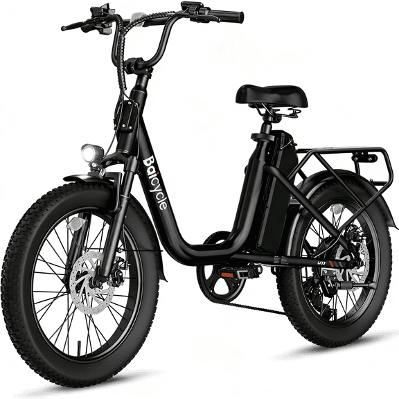 Baicycle U03 Adult E-Bike, 1200W Peak Brushless Motor, Up to 60-Mile Range, 28 MPH High-Capacity Removable Battery Commuter Bike, White.