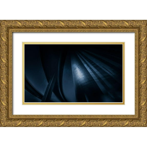 Baidongyun 24x16 Gold Ornate Wood Framed with Double Matting Museum Art Print Titled - Psychedelic