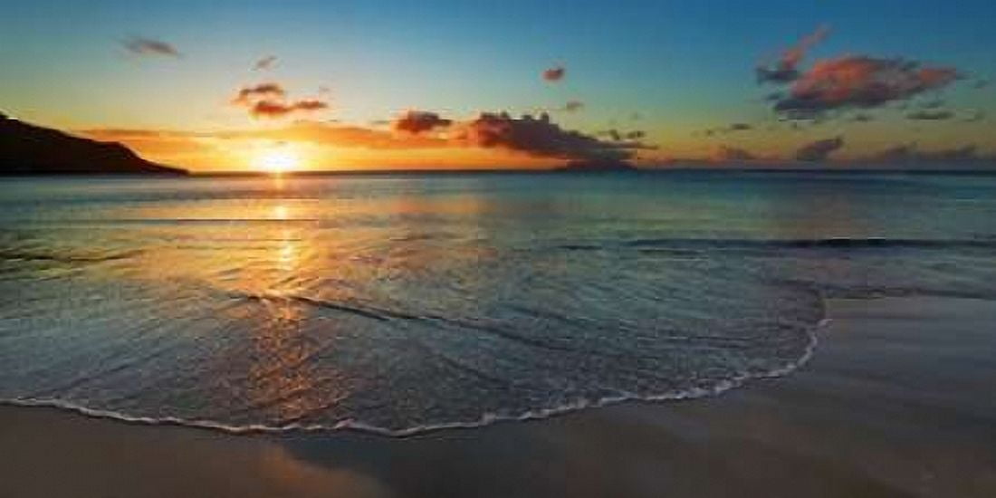 Baie Beau Vallon Seychelles Canvas Art - Frank Krahmer (24 x 48)