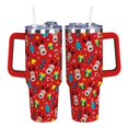 thumbnail image 1 of Baiheyi Christmas Gifts for Women Kids, Red Christmas Tumbler 40 oz with handle and Straw, Insulated Coffee mug Stainless Steel Water Bottle for Christmas, 1 of 6