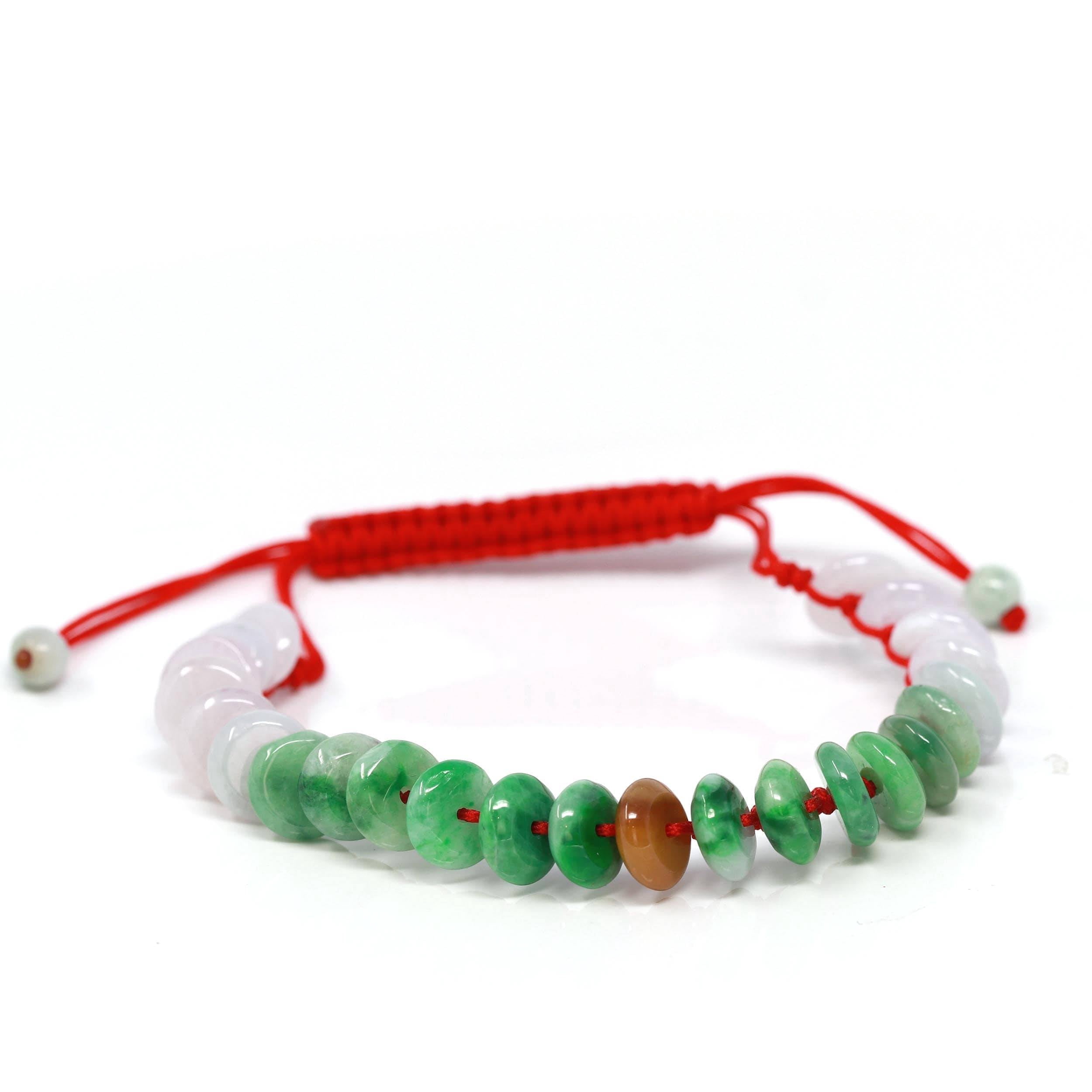 Baikallaâ„¢ "Lucky Coin" KouKou Genuine Jadeite Jade Bracelet, for kids, women, and men