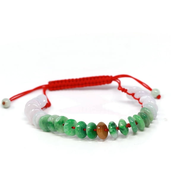 Baikalla "Lucky Coin" KouKou Genuine Jadeite Jade Bracelet, for kids, women, and men