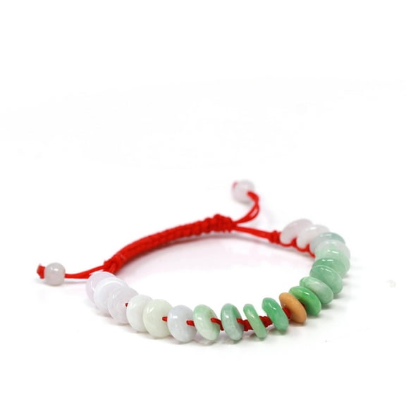 Baikalla "Lucky Coin" KouKou Genuine Jadeite Jade Bracelet, for kids, women, and men
