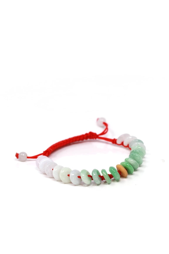 "Lucky Coin" KouKou Genuine Jadeite Jade Bracelet, for kids, women, and men