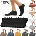 thumbnail image 1 of Baikeli 10 Pairs Ankle Socks No Show Socks Low Cut Socks for Women Men Walking Running Gym Workout Socks Lightweight Breathable Crew Socks Orange, 1 of 7