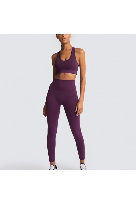 Cheap Outfits for Women 2 Piece Sets for Women Matching Workout Suits Lounge Tank Tops High Waist Yoga Pants Jogger Clothing Set Two Piece Sets for Women