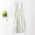 thumbnail image 1 of Baikeli Clearance Women's Dresses Women's Fashion Loose Solid Round Neck 5/4 Sleeve Dress Spring Dress, 1 of 6