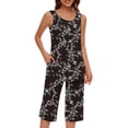 thumbnail image 1 of Baikeli Free with Promo Codes Two Piece Outfits for Women Plus Size Suits Striped Tops Drawstring Waist Pants Jogger Sets with Pockets 2 Piece Sets for Women, 1 of 7