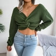 thumbnail image 1 of Baikeli Ladies Sweaters, Women's Fashion Casual Colorful Long Sleeve Off Shoulder Knit Sweater Crew Neck Sweater Jersey de Navidad para mujer, 1 of 6