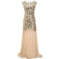 thumbnail image 1 of Baikeli Sale Dresses for Women Fashion Women 'S Sleeveless V-Neck Sequin Maxi Long Evening Party Prom Dress Casual Dress for Women, 1 of 4