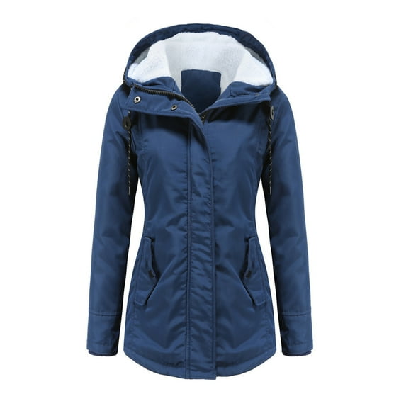 Baikeli Winter Long Coats for Women Thick Warm Puffer Down Plus Size Hooded Jackets Casual Solid Parkas Outwear Oversized Coat
