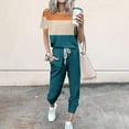 thumbnail image 1 of Baikeli Womens Sets on Sale Two Piece Outfits for Women Plus Size Suits Fitted Crew Neck Tops High Waist Pants Matching Tracksuit With Pockets Travel Sets for Women, 1 of 3