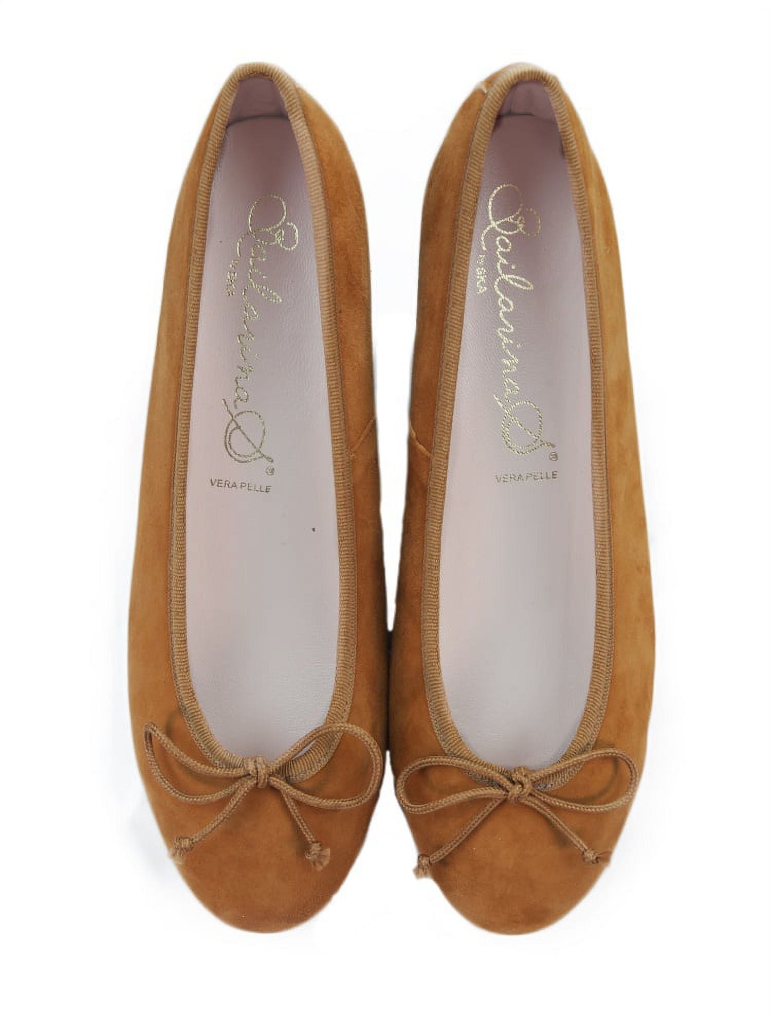 Bailarinas EMMA APT Yemen Tan Suede Ballerina Shoes — free download