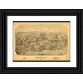 thumbnail image 1 of Bailey 14x11 Black Ornate Wood Framed with Double Matting Museum Art Print Titled - Madison Connecticut - Bailey 1881, 1 of 4
