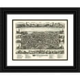 thumbnail image 1 of Bailey 14x11 Black Ornate Wood Framed with Double Matting Museum Art Print Titled - Westborough Massachusetts - Bailey 1888, 1 of 4