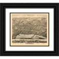 thumbnail image 1 of Bailey 17x15 Black Ornate Wood Framed with Double Matting Museum Art Print Titled - Middletown Connecticut - Bailey 1877, 1 of 4