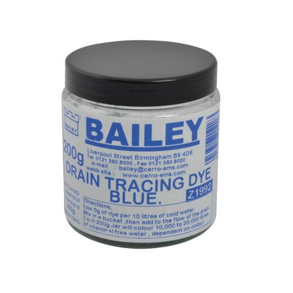 Bailey - 1992 Drain Tracing Dye - Blue